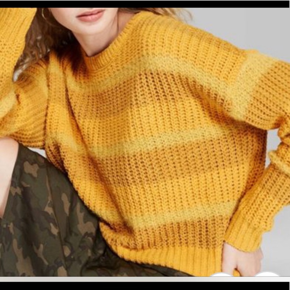Crewneck Sweater Wild Fable Golden Yellow